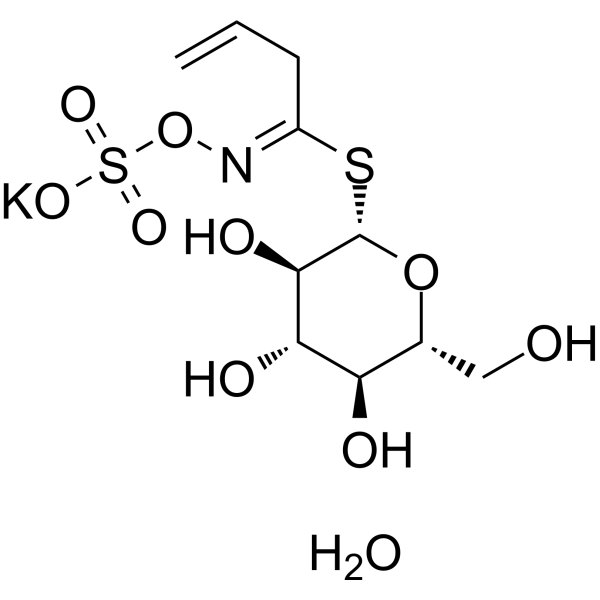 Sinigrin hydrate (potassium myrosinate monohydrate; sinigrin monohydrate) 64550-88-5
